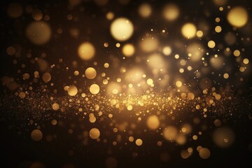 Fototapeta na wymiar Abstract gold bokeh light background. Christmas and New Year concept