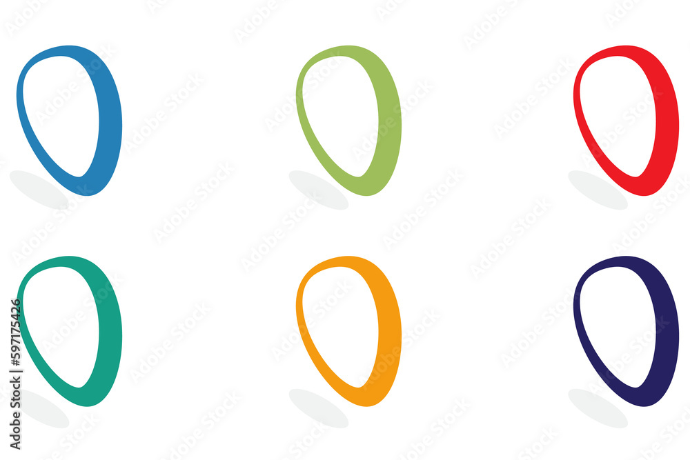 Poster infographic business template options icon object element