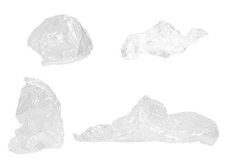 Realistic plastic bag with shrunken structure 2
