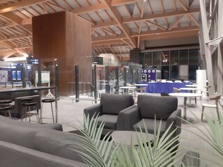 airport lounge or waiting area for departure in Clark International Airport, Philippines