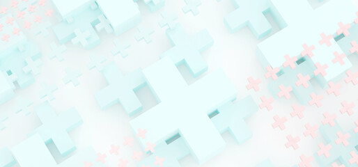 pastel color abstract geometric background Geometric background in flat style 3D illustration