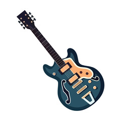 Fototapeta premium Electric guitar on white backdrop