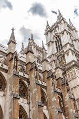 Fototapeta na wymiar Uk London 23.03.2022 Westminster Abbey. Coronation of King Charles III of Great Britain on May 6, 2023