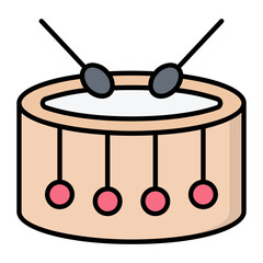 Drum Line Color Icon