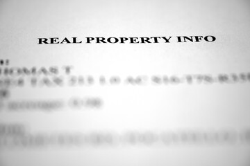 Real Property Info Document Deed for Real Estate Land