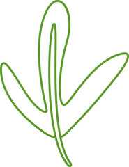 leaf line illustration