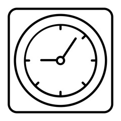 Fasting Time Thin Line Icon