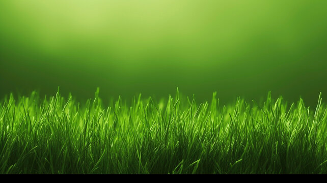 green grass with green background image, created using generative ai technology
