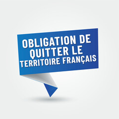 OQTH - obligation de quitter le territoire français