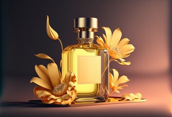 perfume container banner shop the latest fragrance trends generative ai - obrazy, fototapety, plakaty
