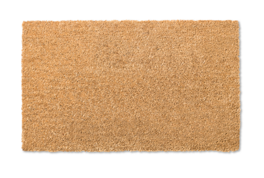 Transparent Background PNG Blank Door Mat.