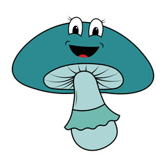 Groovy Mashroom Illustration