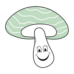 Groovy Mashroom Illustration