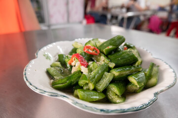 snacks of  pickled cucumbers