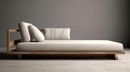 Fototapeta na wymiar Sofa for interior architecture with Japan style, This sofa has a modern Japanese design