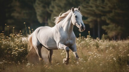 Obraz na płótnie Canvas Majestic and noble horse. AI generated