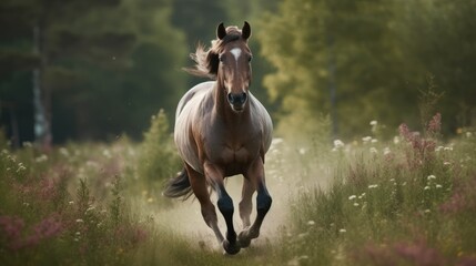 Majestic and noble horse. AI generated