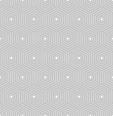 Geometric abstract vector hexagonal seamless background. Geometric light modern ornament. Seamless modern pattern