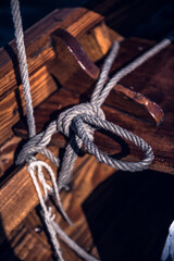 rope on a boat