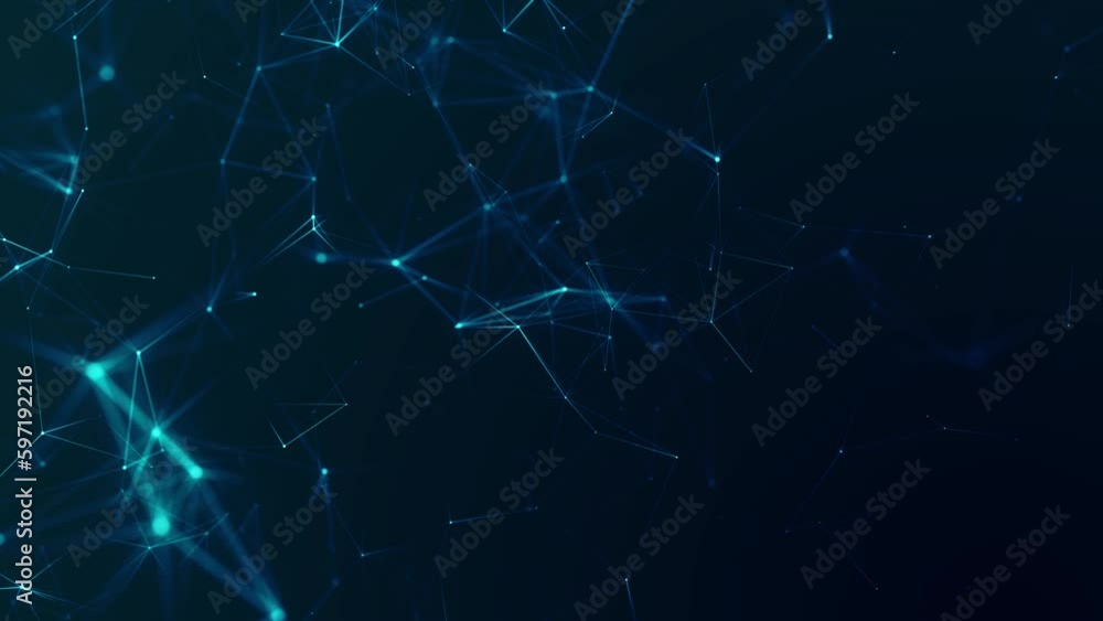 Poster network connection structure. big data. connecting points and lines. abstract technology background.