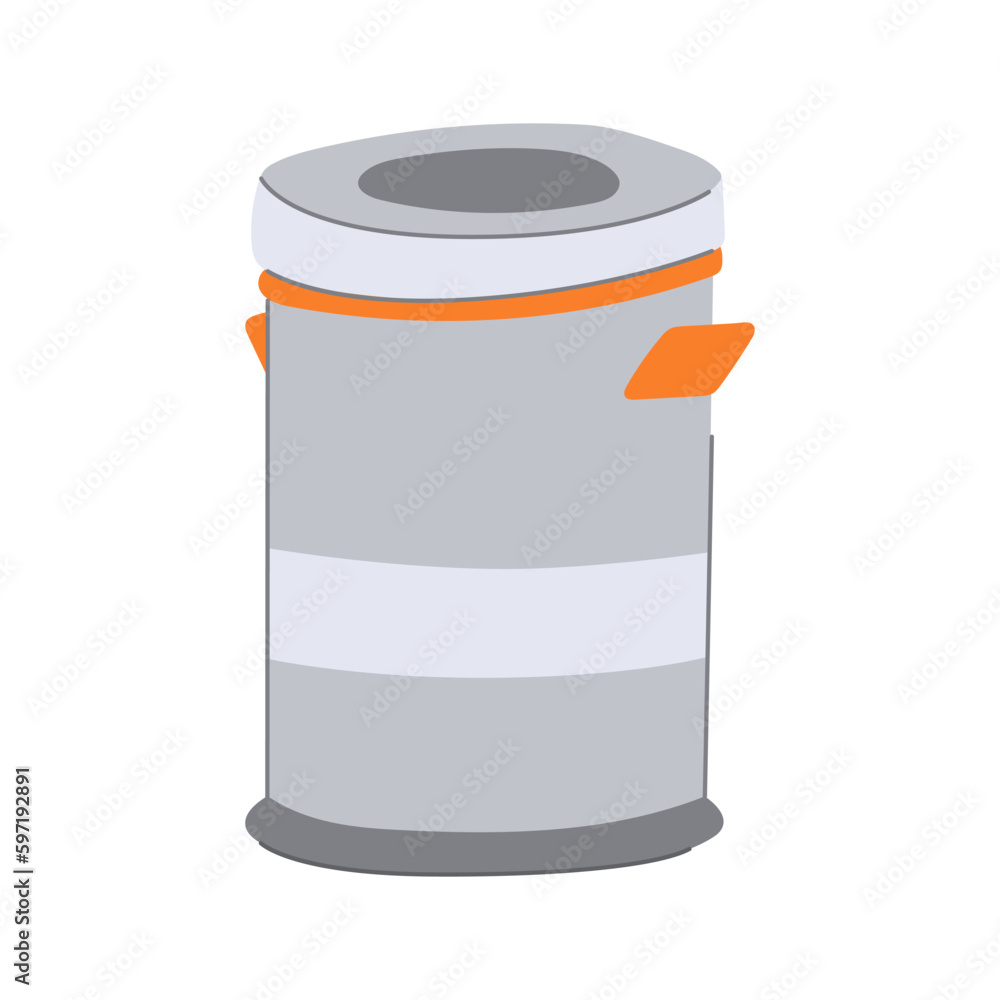 Canvas Prints recycle trash bin cartoon vector illustration