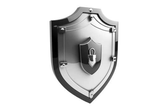 Secure Cyber Shield Symbol - Powered by Adobe