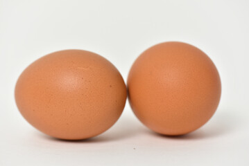 Isolated eggs on white background for cut out. concept high protein diet