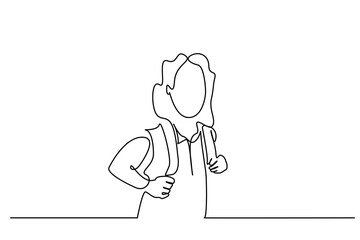 happy woman outdoor backpack nature hiking poses