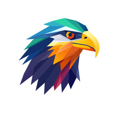 Eagle head vector art illustration