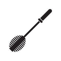 Toilet brush icon,logo illustration design template.