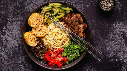Korean Cold Noodle Soup guksu