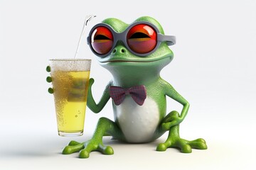 Obraz premium Mascot 3D Lizard