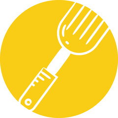 fork in circle button