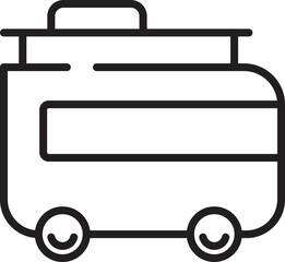 motorhome line icon