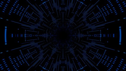 Digital pattern texture background of blue dots with lines