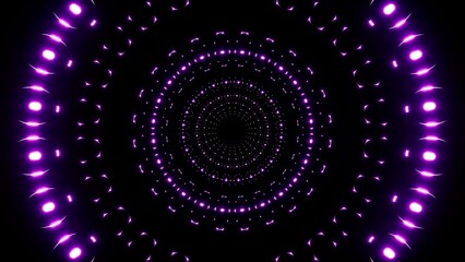 Endless purple circle light background