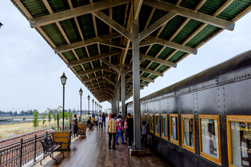 train station in the city