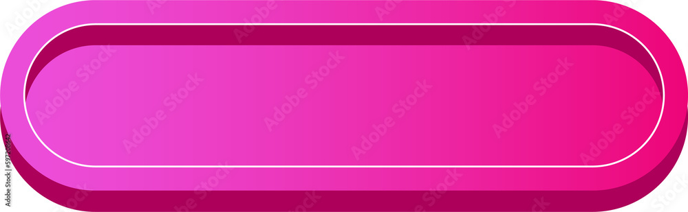 Poster simple 3d colorful glossy buttons.pink shape board or frame symbol