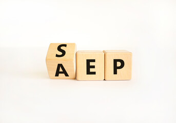 SEP or AEP symbol. Concept words AEP annual enrollment period SEP special enrollment period....