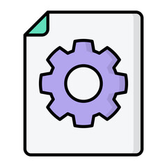 Page Setting Line Color Icon