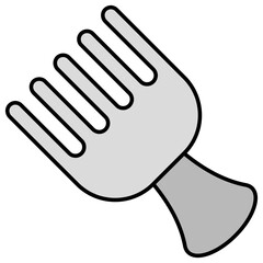 Premium download icon of detangling comb