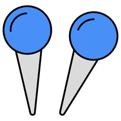 Hijab pins icon in trendy style