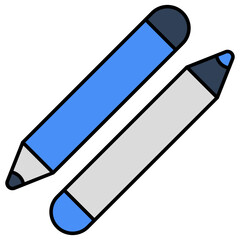 An icon design of lip pencils 