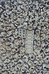 waste material wall background texture