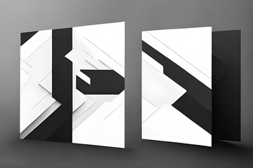 A minimalist and modern banner or  greeting card with a clean or a geometric design