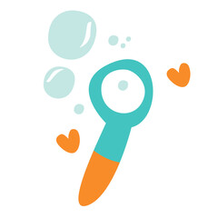 bubble toys flat illustration