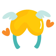 helmet flat illustration