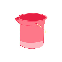 product plastic bucket cartoon vector illustration