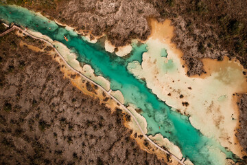 Bacalar Mexico Drone