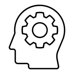 Paint Quality Setting Thin Line Icon